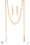 SCARF-ed for Attention Gold Paparazzi Necklaces Cashmere Pink Jewels