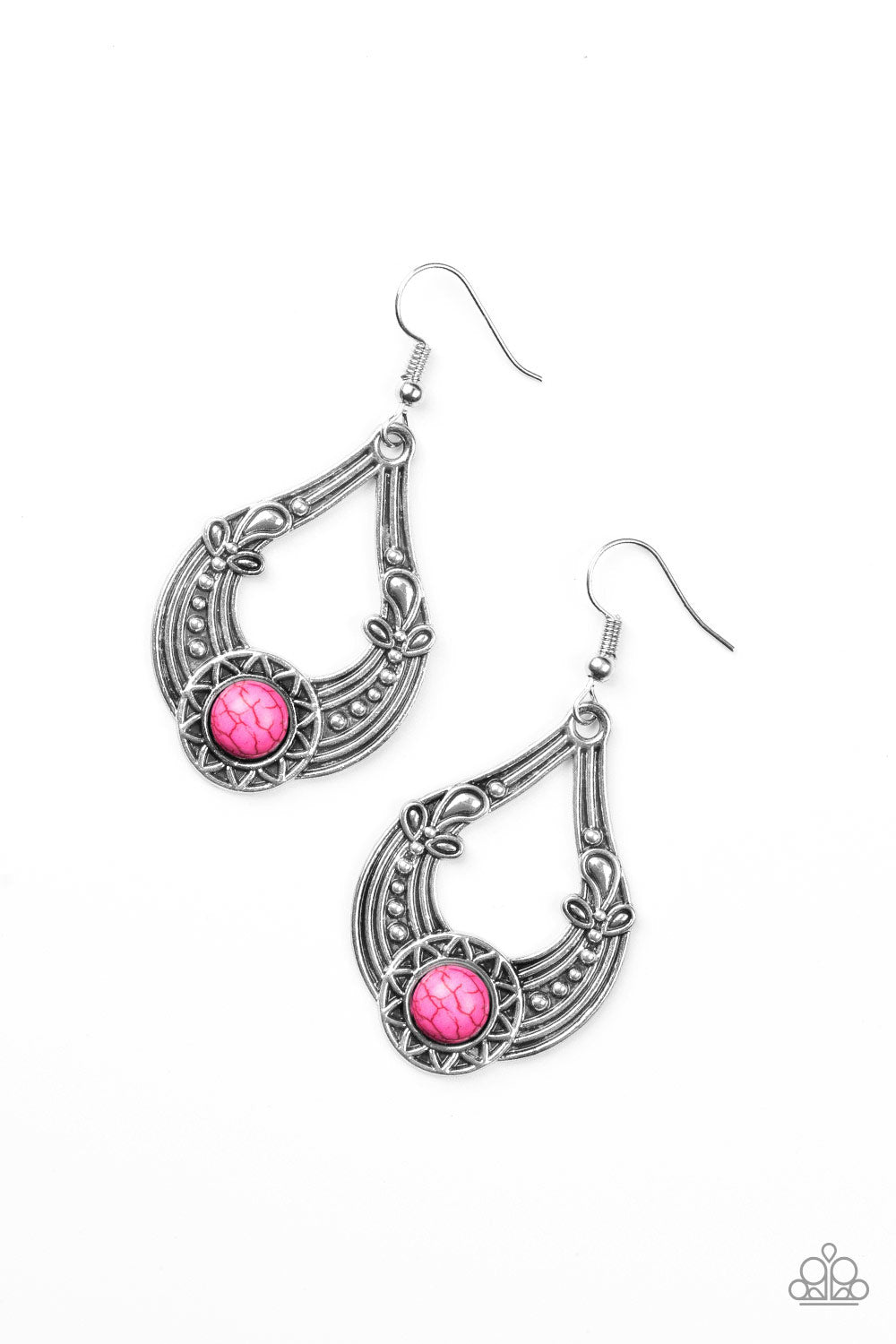 Sol Sonata Pink Paparazzi Earring Cashmere Pink Jewels - Cashmere Pink Jewels & Accessories, Cashmere Pink Jewels & Accessories - Paparazzi
