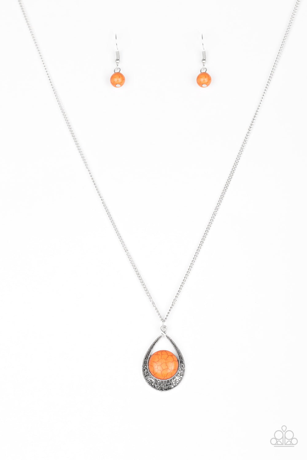 Rio Rancho Resplendence Orange Paparazzi Necklace Cashmere Pink Jewels