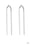 Very Viper Silver Paparazzi Earring Cashmere Pink Jewels