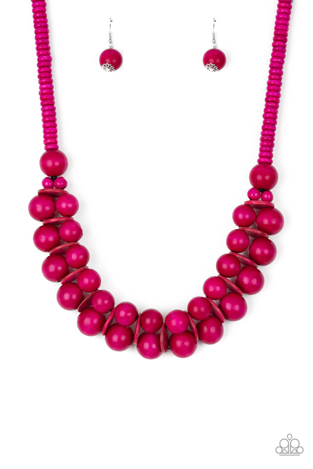 Caribbean Cover Girl Pink Paparazzi Necklace Cashmere Pink Jewels - Cashmere Pink Jewels & Accessories, Cashmere Pink Jewels & Accessories - Paparazzi