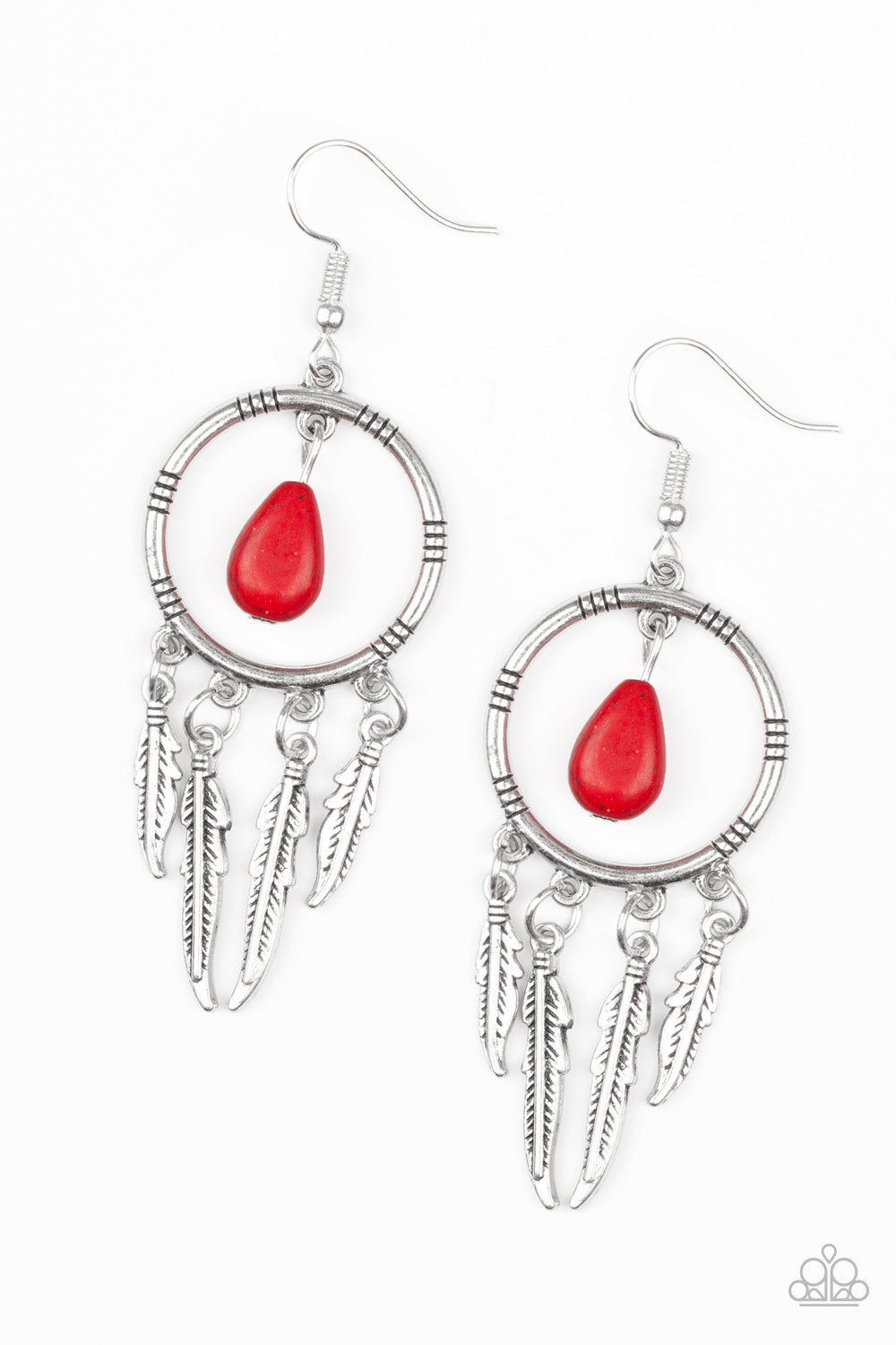 Southern Plains Red Paparazzi Earring Cashmere Pink Jewels