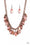 Fringe Fabulous Copper Paparazzi Necklace Cashmere Pink Jewels