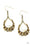 Table For Two Brass Paparazzi Earrings Cashmere Pink Jewels