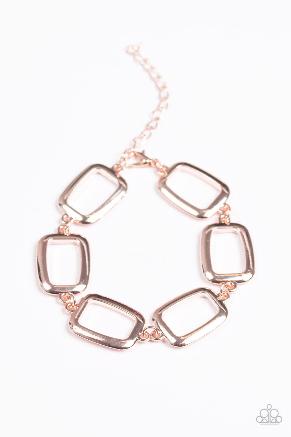 Basic Geometry Rose Gold Paparazzi Bracelet Cashmere Pink Jewels