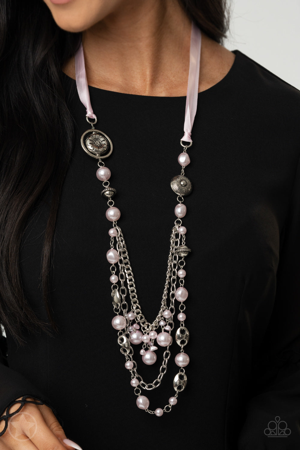 All The Trimmings Pink Paparazzi Necklace Cashmere Pink Jewels