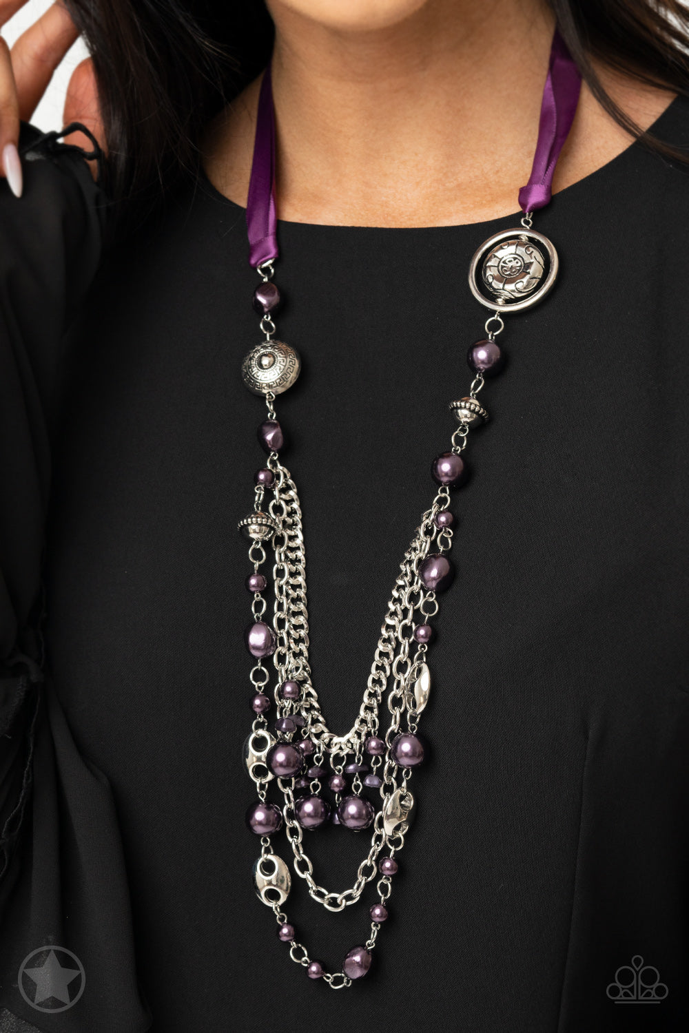 All The Trimmings Purple Paparazzi Necklace Cashmere Pink Jewels