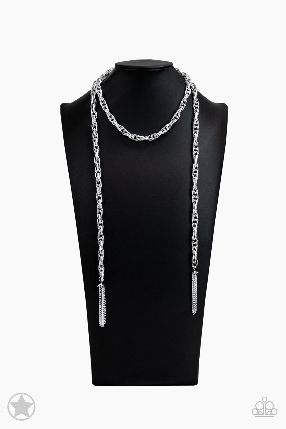 SCARFed for Attention Silver Paparazzi Necklace Cashmere Pink Jewels