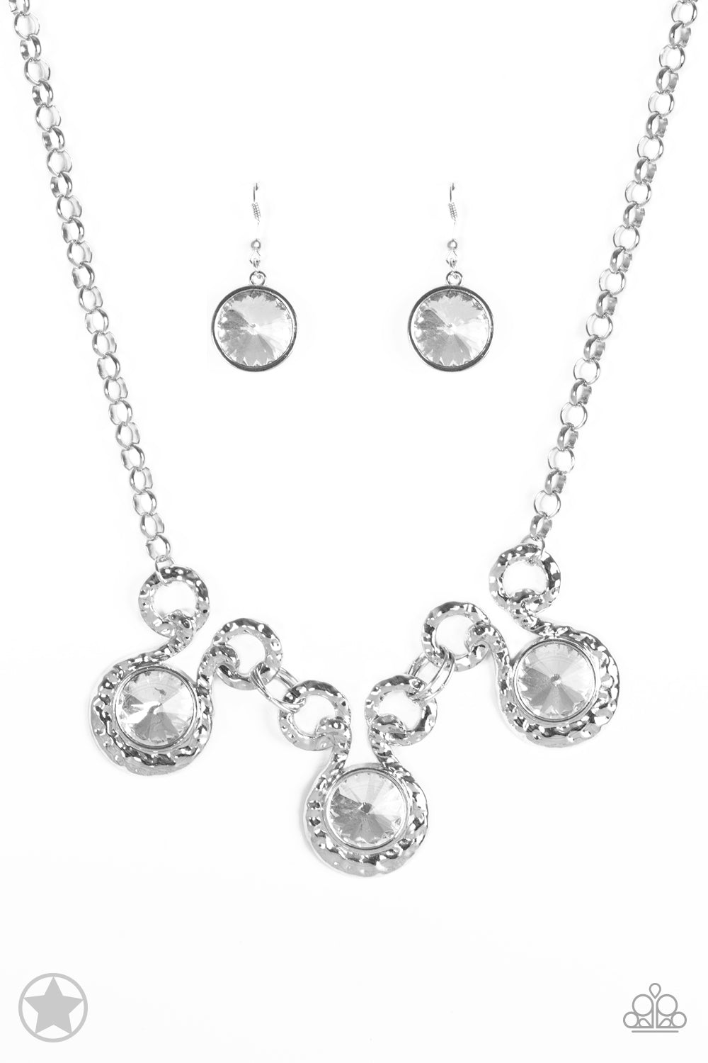 Hypnotized Silver Paparazzi Necklaces Cashmere Pink Jewels - Cashmere Pink Jewels & Accessories, Cashmere Pink Jewels & Accessories - Paparazzi