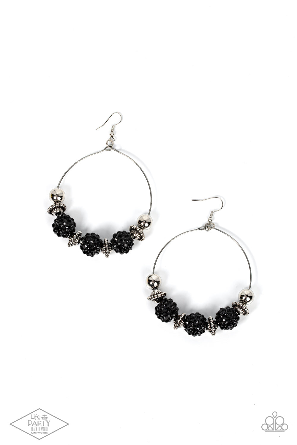 I Can Take a Compliment Black Paparazzi Earring Cashmere Pink Jewels