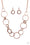 Follow The RINGLEADER Copper Paparazzi Necklaces Cashmere Pink Jewels