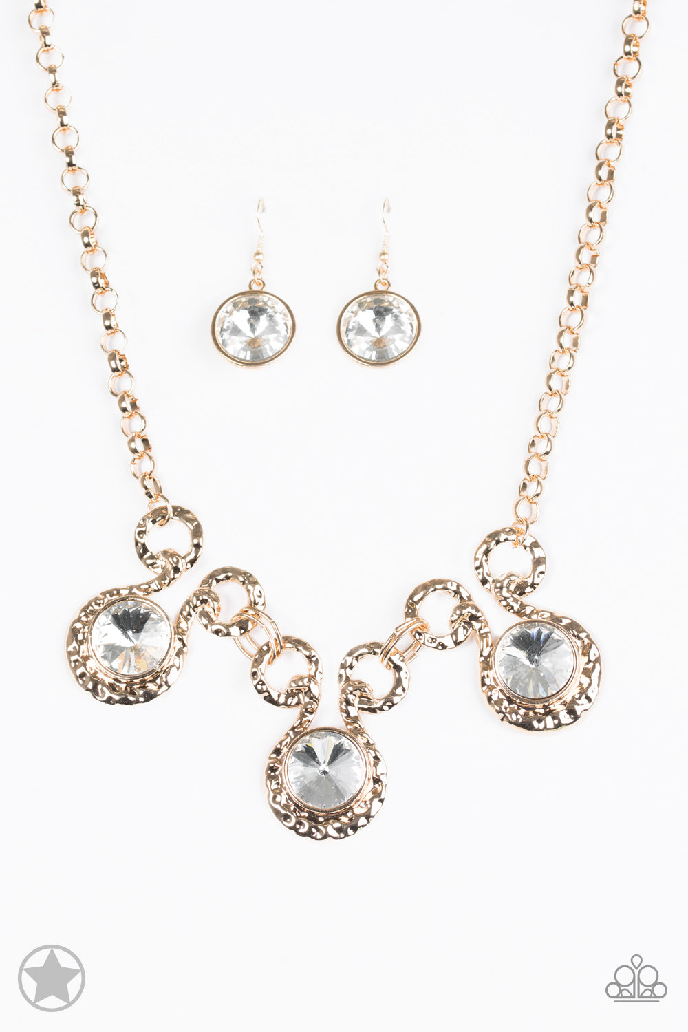 Hypnotized Gold Paparazzi Necklaces Cashmere Pink Jewels - Cashmere Pink Jewels & Accessories, Cashmere Pink Jewels & Accessories - Paparazzi