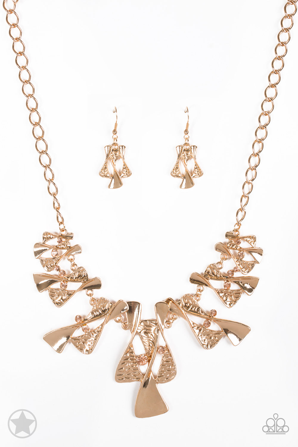 The Sands of Time Gold Paparazzi Necklaces Cashmere Pink Jewels - Cashmere Pink Jewels & Accessories, Cashmere Pink Jewels & Accessories - Paparazzi