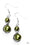Set The Stage Green Paparazzi Earring Cashmere Pink Jewels