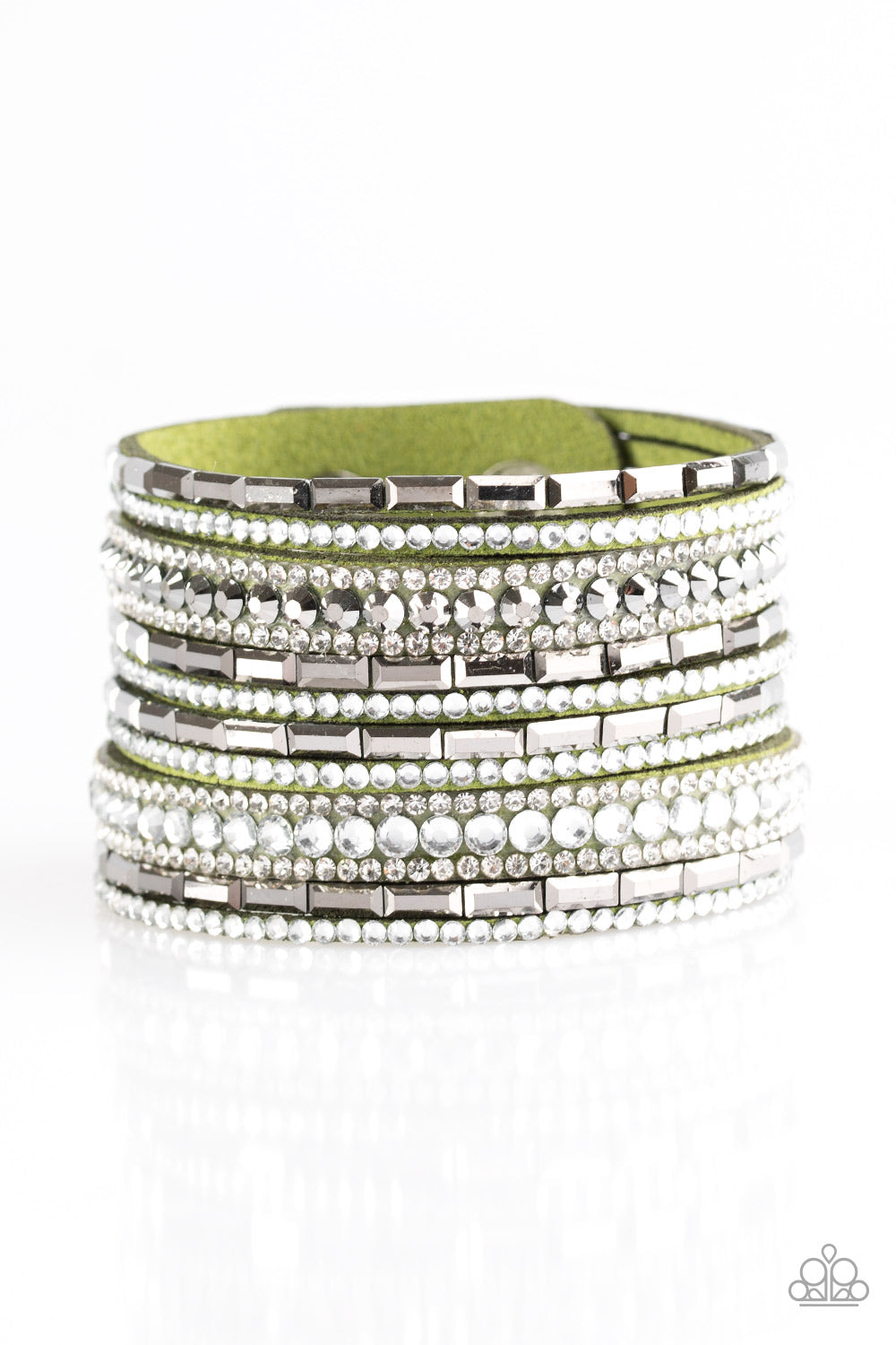 Wham Bam Glam Green Paparazzi Bracelets Cashmere Pink Jewels - Cashmere Pink Jewels & Accessories, Cashmere Pink Jewels & Accessories - Paparazzi