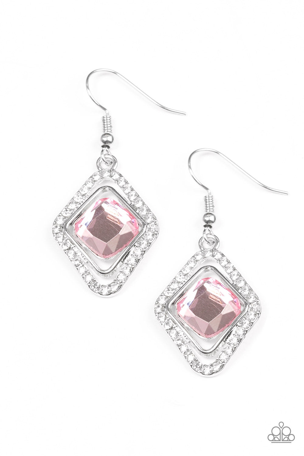 See You In Court Pink Paparazzi Earring Cashmere Pink Jewels