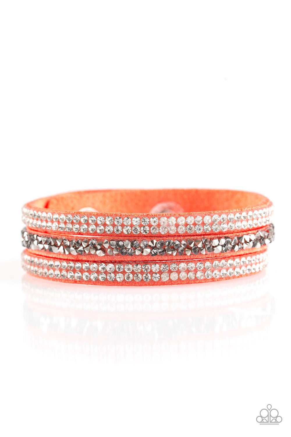 Mega Glam Orange Paparazzi Bracelet Cashmere Pink Jewels - Cashmere Pink Jewels & Accessories, Cashmere Pink Jewels & Accessories - Paparazzi