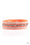 Mega Glam Orange Paparazzi Bracelet Cashmere Pink Jewels