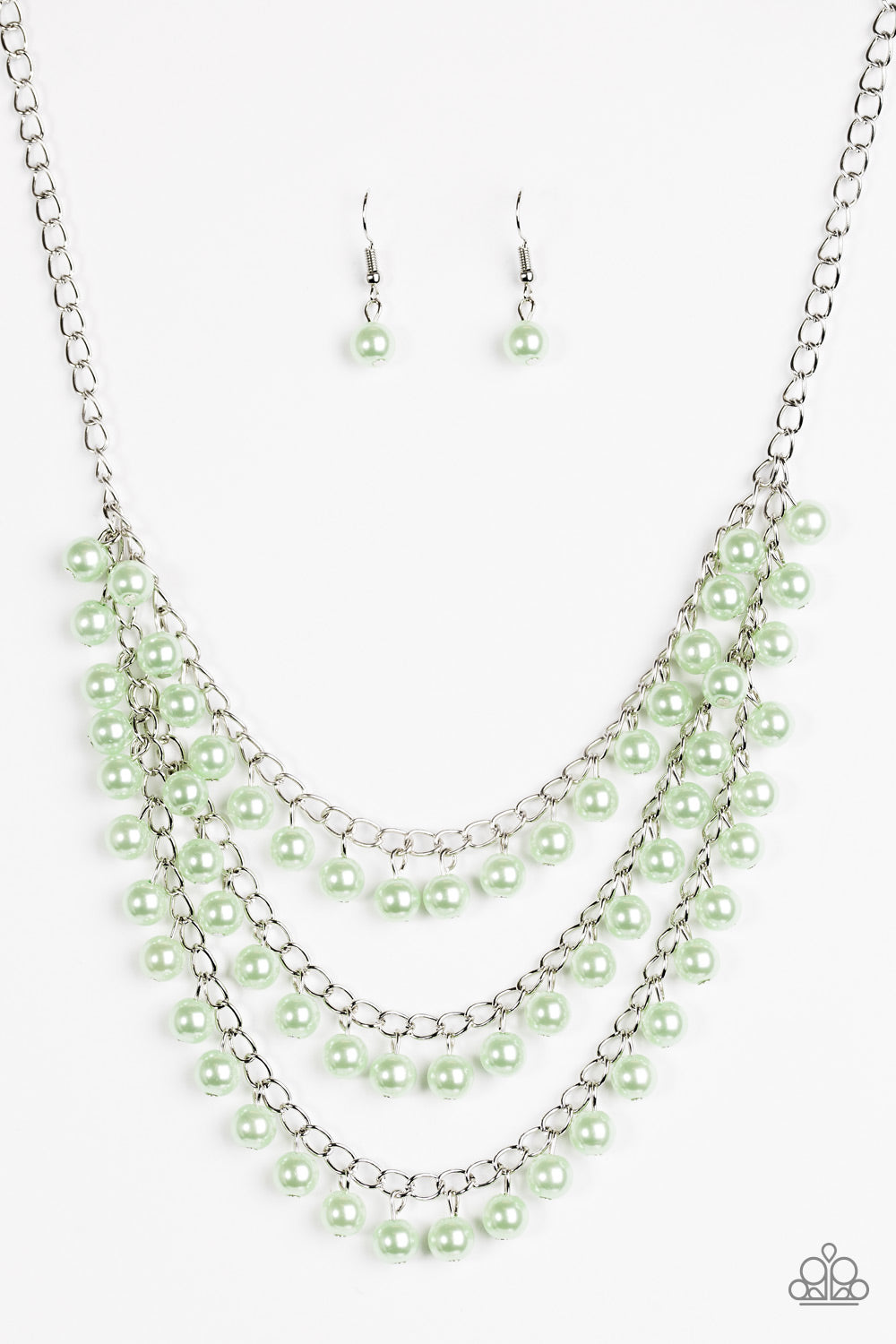 Chicly Classic Green Paparazzi Necklaces Cashmere Pink Jewels - Cashmere Pink Jewels & Accessories, Cashmere Pink Jewels & Accessories - Paparazzi
