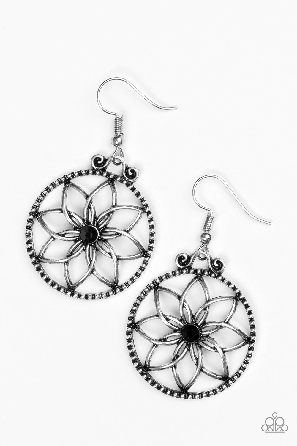 Bloom Bloom Black Paparazzi Earring Cashmere Pink Jewels