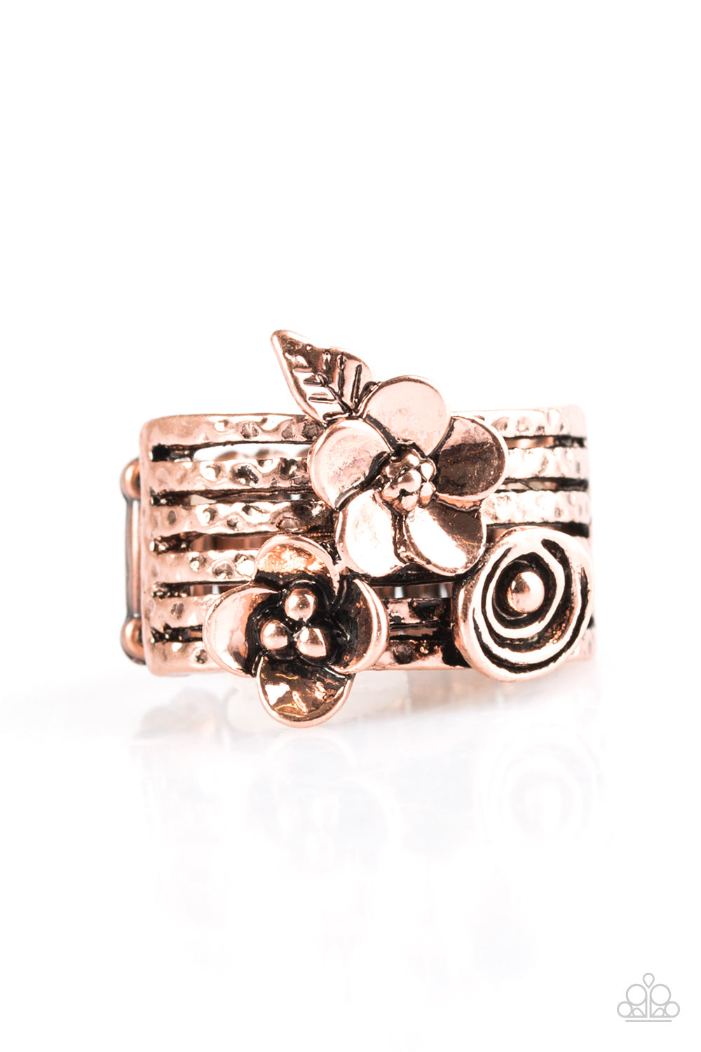 Meadow Flowers Copper Paparazzi Ring Cashmere Pink Jewels