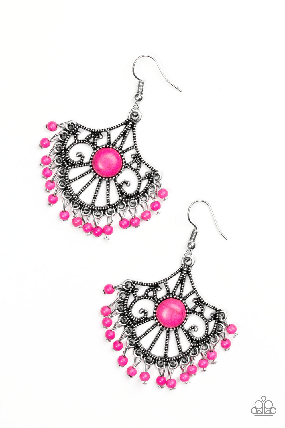 Stone Lagoon Pink Paparazzi Earring Cashmere Pink Jewels - Cashmere Pink Jewels & Accessories, Cashmere Pink Jewels & Accessories - Paparazzi