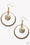Tundra Trip Brass Paparazzi Earrings Cashmere Pink Jewels