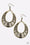 Tundra Texture Brass Paparazzi Earring Cashmere Pink Jewels