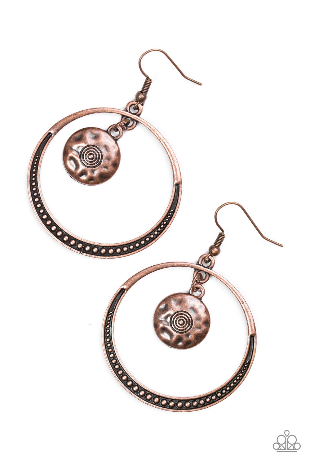 Tundra Trip Copper Paparazzi Earring Cashmere Pink Jewels