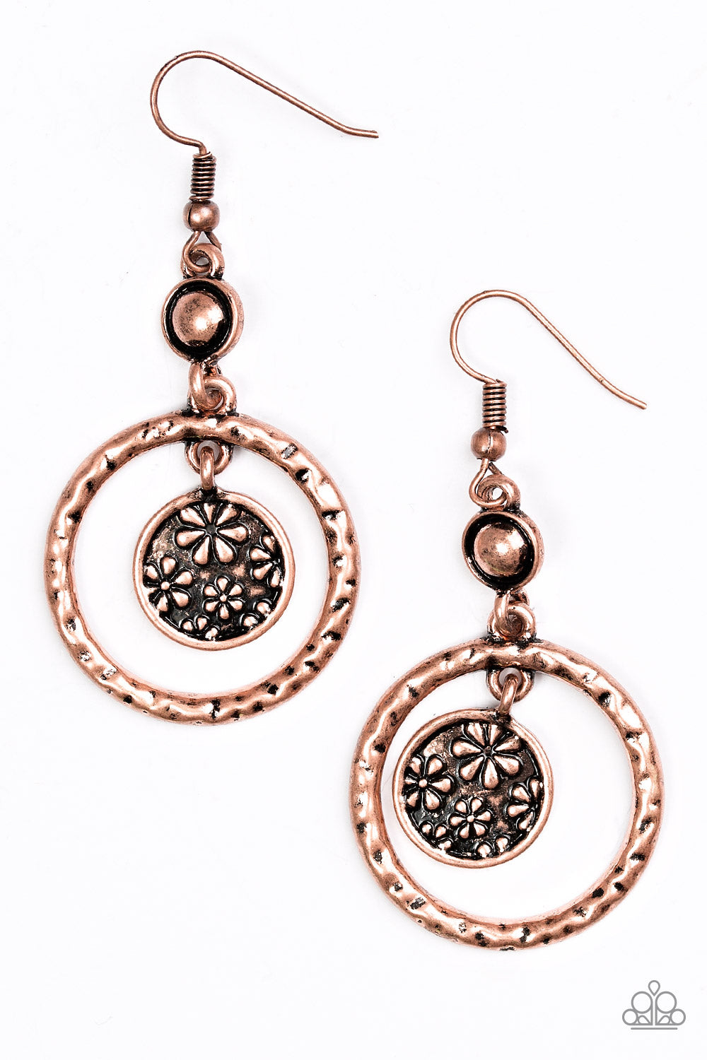 Meadow Gardens Copper Paparazzi Earring Cashmere Pink Jewels