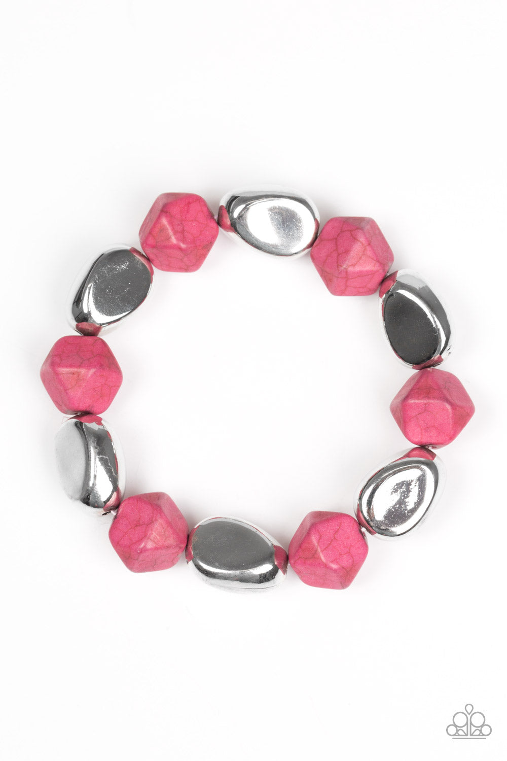 Rock Candy Canyons Pink Paparazzi Bracelet Cashmere Pink Jewels