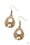 Share The Wealth Brass Paparazzi Earring Cashmere Pink Jewels
