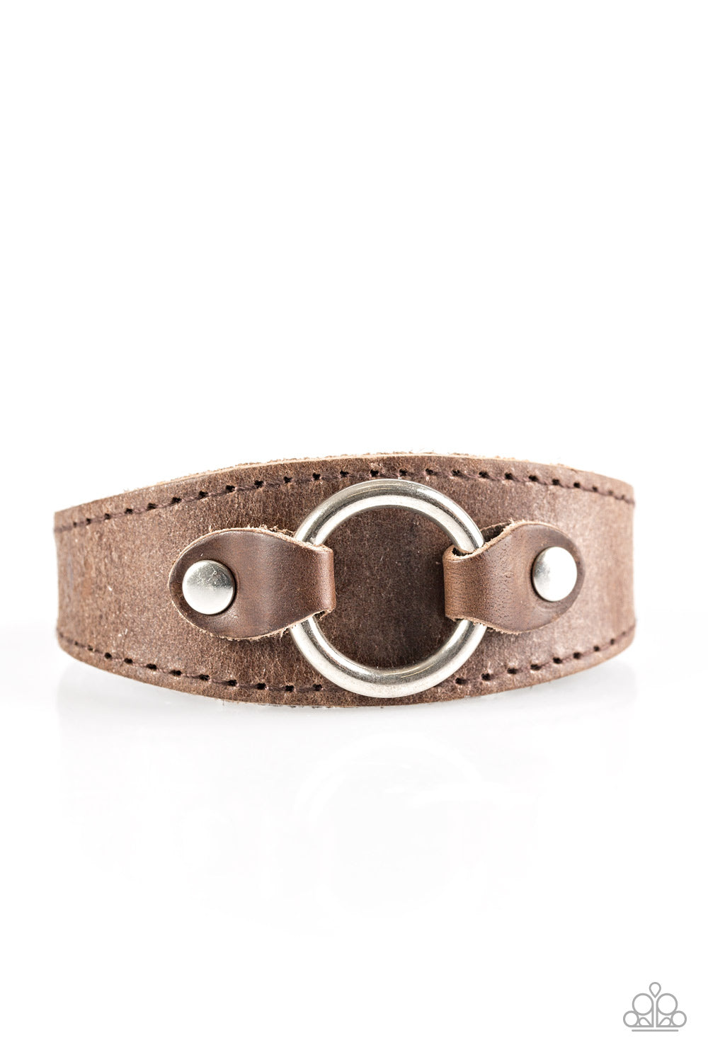 Western Wrangler Brown Paparazzi Bracelet Cashmere Pink Jewels - Cashmere Pink Jewels & Accessories, Cashmere Pink Jewels & Accessories - Paparazzi