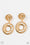 Sophisticated Shimmer Gold Paparazzi Earrings Cashmere Pink Jewels