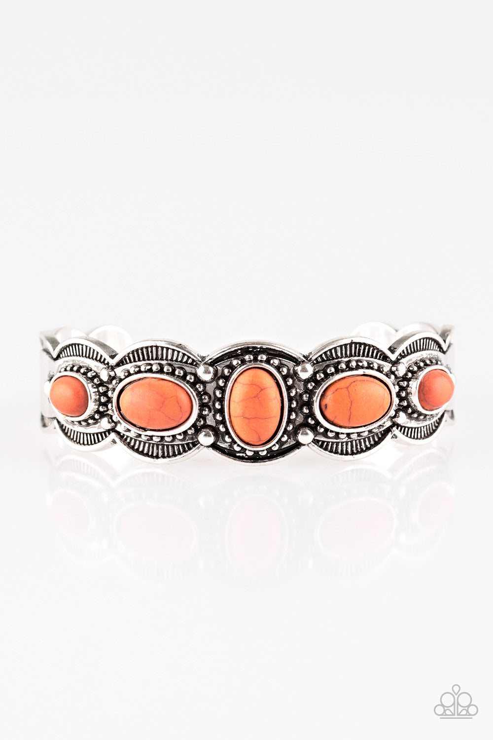 Desert Farer Orange Paparazzi Bracelet Cashmere Pink Jewels
