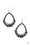 Crystal Waters Black Paparazzi Earring Cashmere Pink Jewels