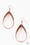 Come REIGN or Shine Copper Paparazzi Earring Cashmere Pink Jewels