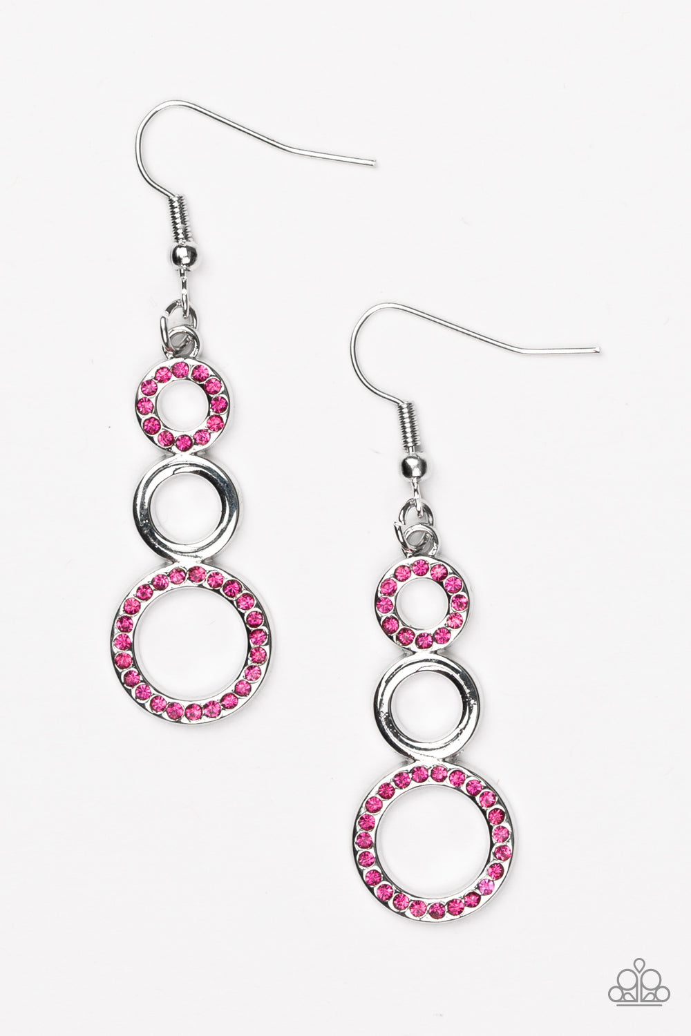 Bubble Bustle Pink Paparazzi Earrings Cashmere Pink Jewels - Cashmere Pink Jewels & Accessories, Cashmere Pink Jewels & Accessories - Paparazzi