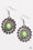Summer Blooms Green Paparazzi Earrings Cashmere Pink Jewels