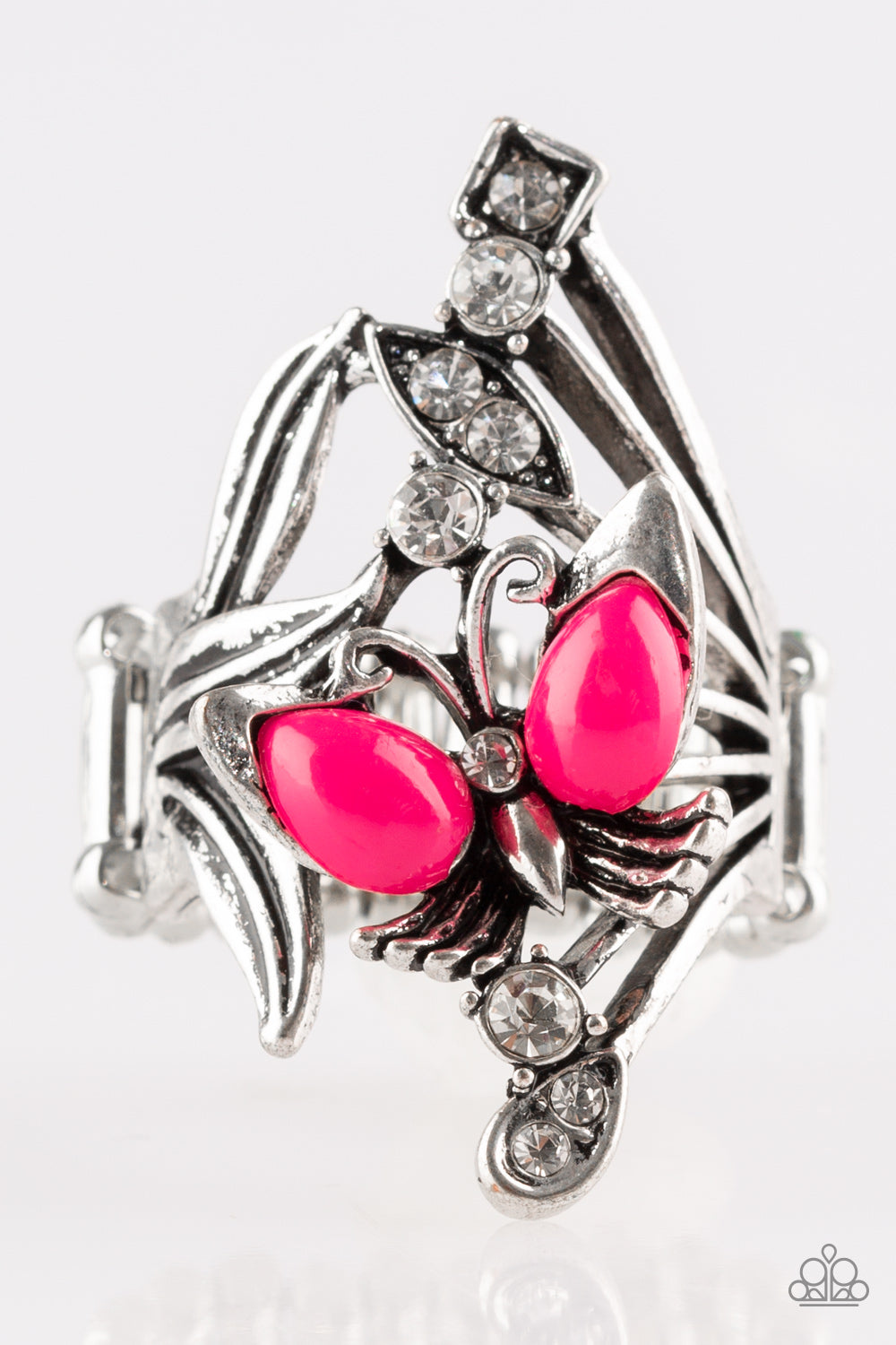 Beautiful In Butterflies Pink Paparazzi Ring Cashmere Pink Jewels