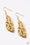 Cave Cavalier Gold Paparazzi Earring Cashmere Pink Jewels
