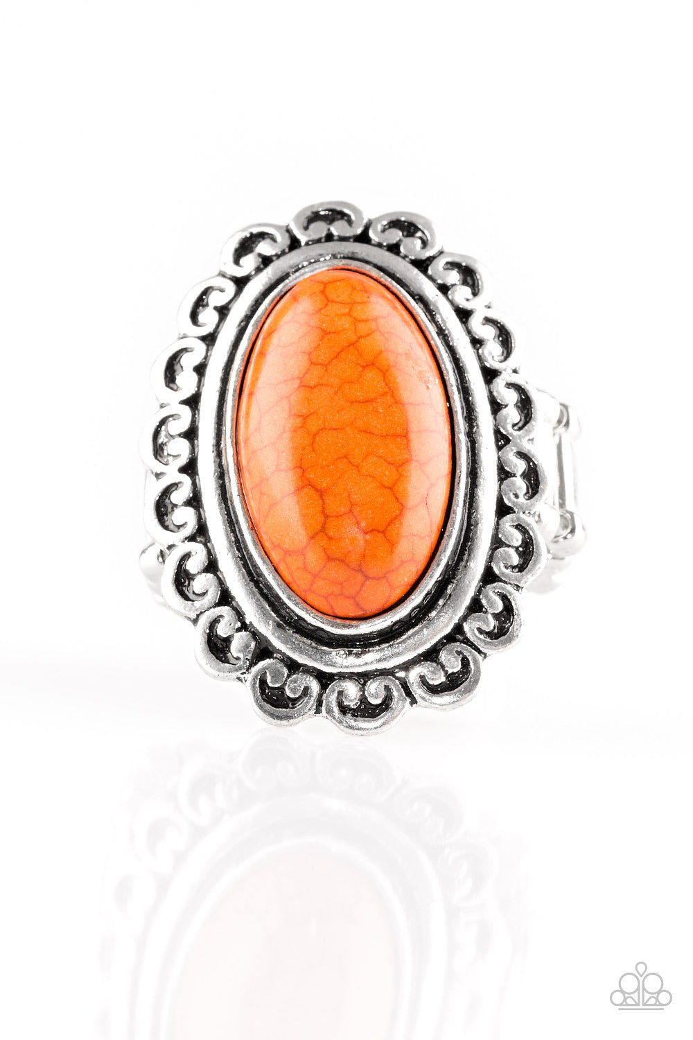 Madly Nomad Orange Paparazzi Ring Cashmere Pink Jewels