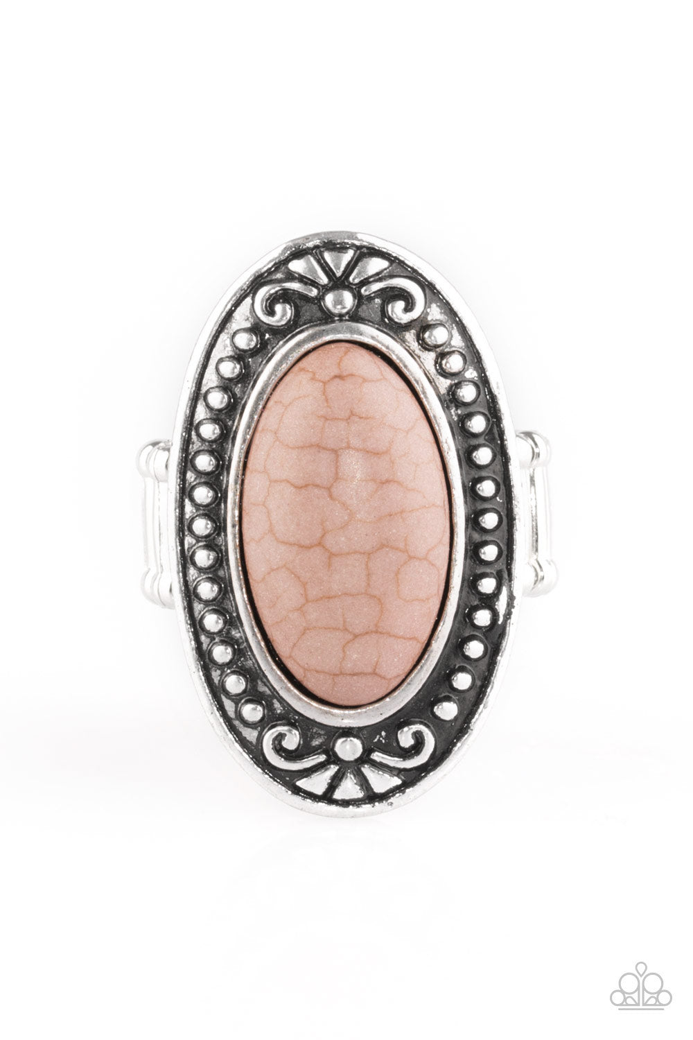 Mesa Meadows Brown Paparazzi Ring Cashmere Pink Jewels