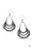 Hang ZEN! Black Paparazzi Earrings Cashmere Pink Jewels