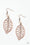 BOUGH Out Copper Paparazzi Earrings Cashmere Pink Jewels