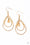 REIGN On My Parade Gold  Paparazzi Earrings Cashmere Pink Jewels