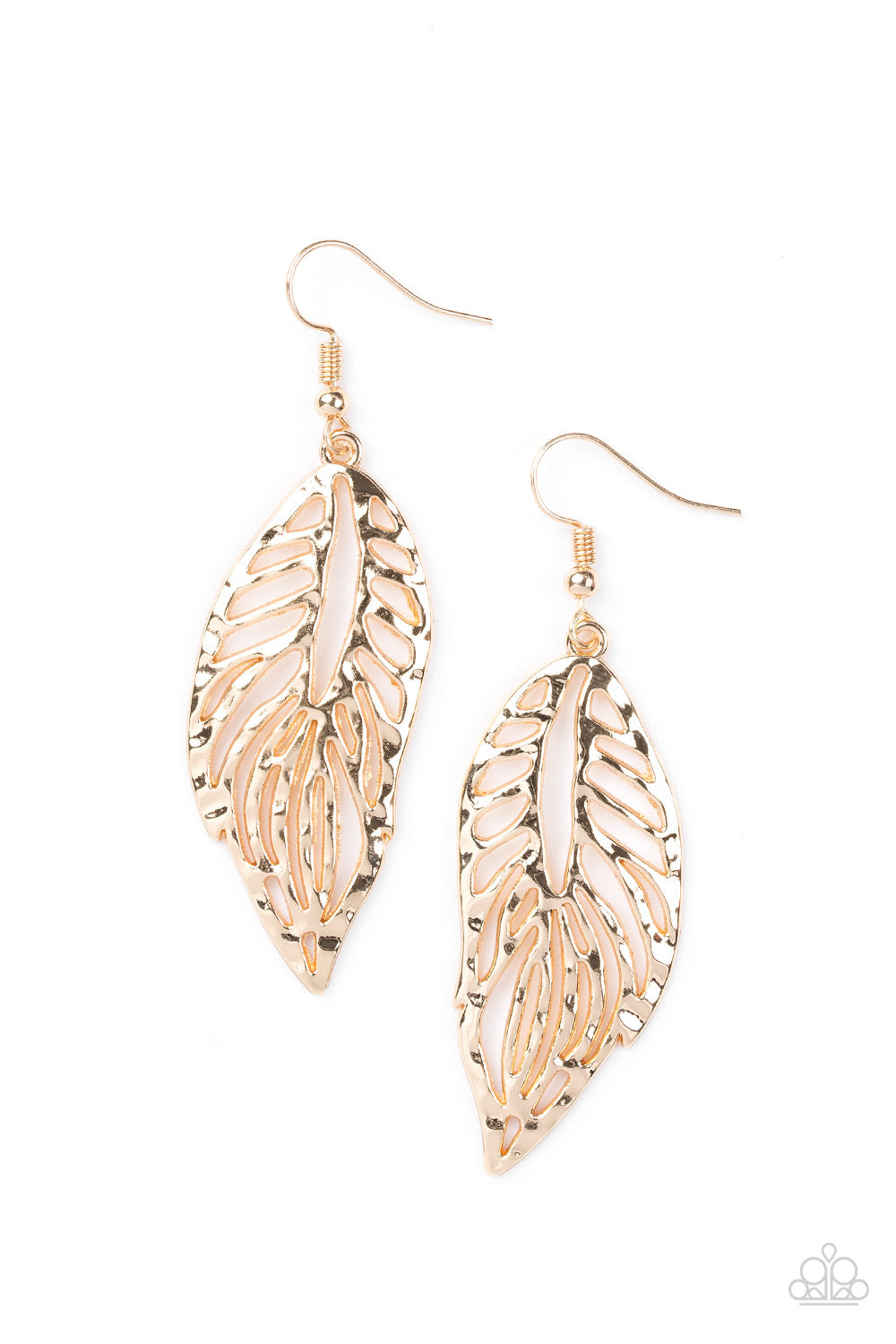Come Home To Roost Gold Paparazzi Earrings Cashmere Pink Jewels - Cashmere Pink Jewels & Accessories, Cashmere Pink Jewels & Accessories - Paparazzi
