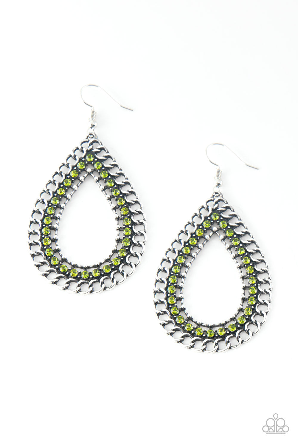 Mechanical Marvel Green Paparazzi Earrings Cashmere Pink Jewels - Cashmere Pink Jewels & Accessories, Cashmere Pink Jewels & Accessories - Paparazzi