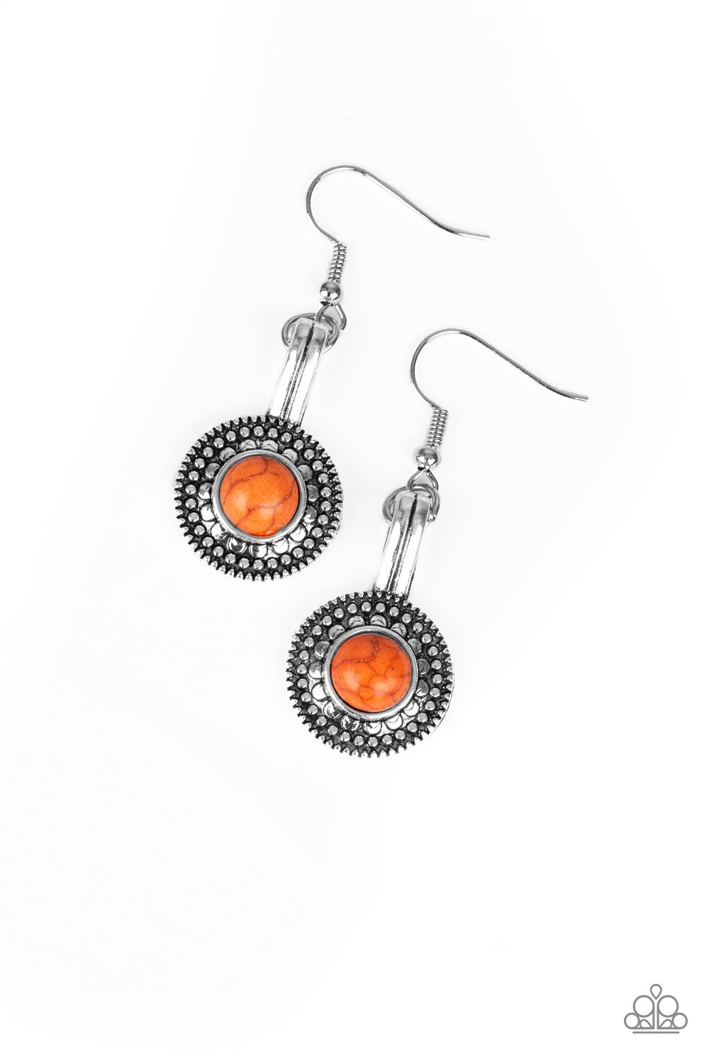 Simply Stagecoach Orange Paparazzi Earrings Cashmere Pink Jewels - Cashmere Pink Jewels & Accessories, Cashmere Pink Jewels & Accessories - Paparazzi