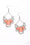 Caribbean Royalty Orange Paparazzi Earrings Cashmere Pink Jewels